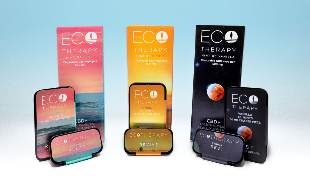 Eco Therapy CBD Vape and Mint Products