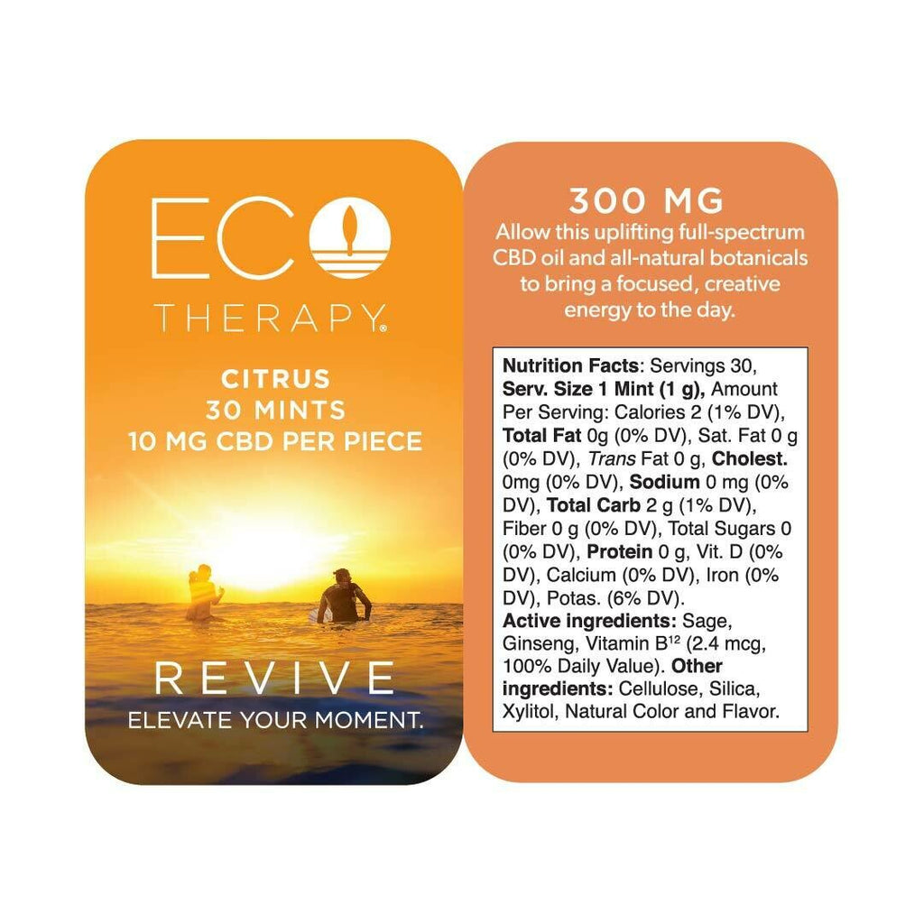 Eco Therapy CBD - CBD Mints - Citrus - Revive