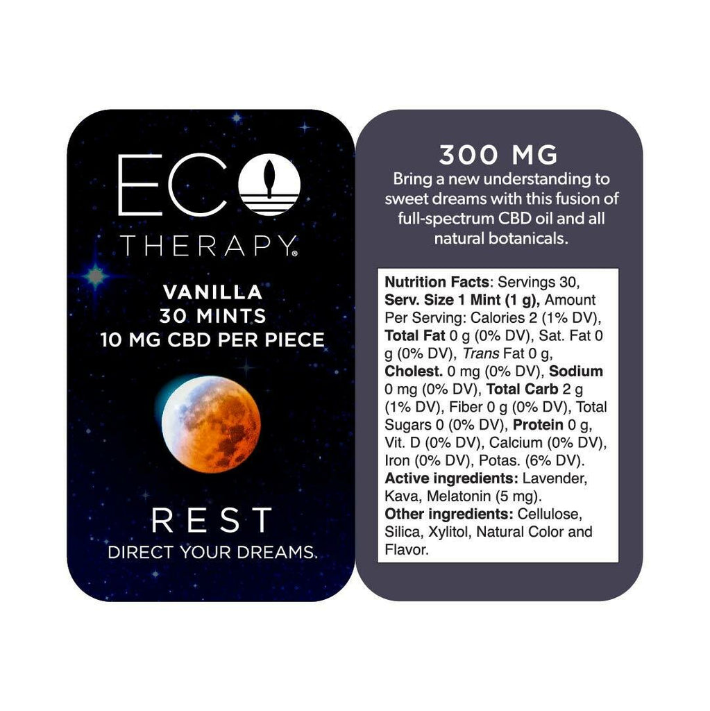Eco Therapy CBD - CBD Mints - Vanilla - Rest